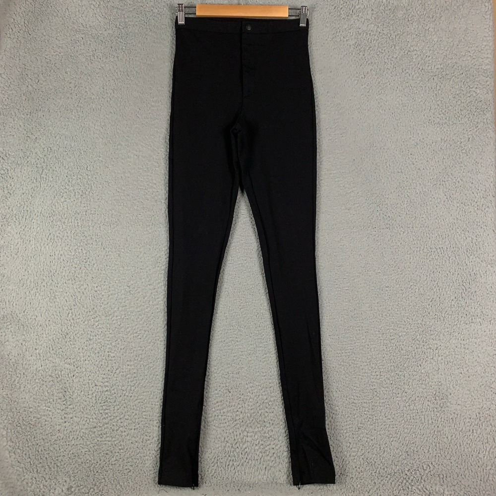 WARDROBE.NYC Hailey Bieber HB Legging Womens XS Black High Rise Ankle Zip Jersey